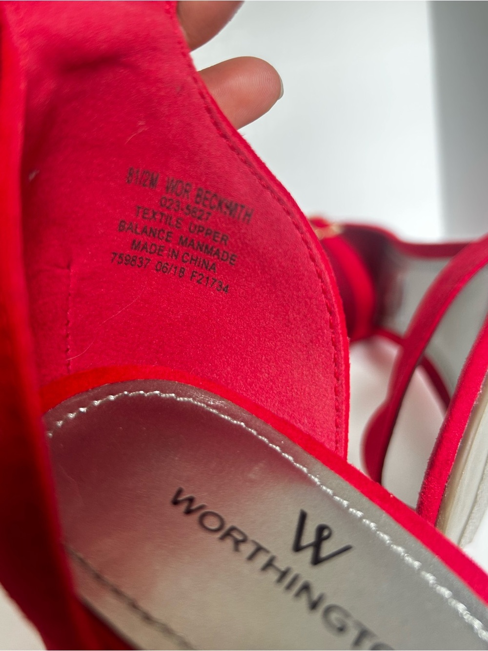 Worthington Woman’s Red Strappy Heels/ size US 8.5 - Picture 7 of 7